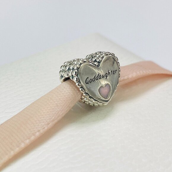 Pandora Goddaughter Heart Charm - Picture 2 of 4